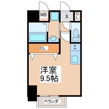 タウンブルグ新町の物件間取画像